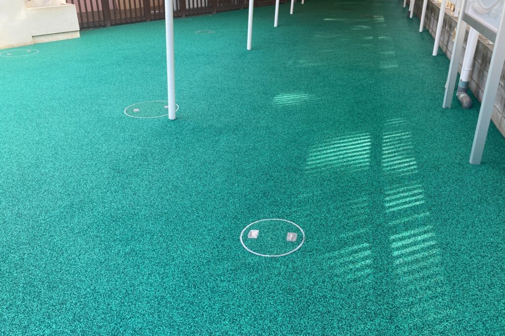 ゴムチップ施工完成